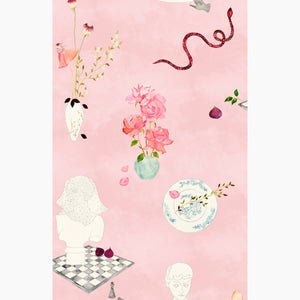 Natura Morta Goldwyn Pink Wallpaper