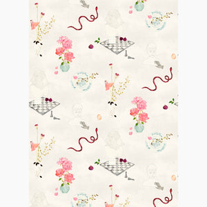 Natura Morta White Wallpaper