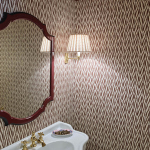 Painted Ikat Sienna Wallpaper