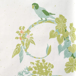 Panel of Perception Leaf Green Wallpaper