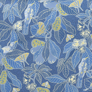 Pawpaw Deep Blue Wallpaper