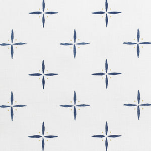Petite Cross + Dot Indigo Fabric