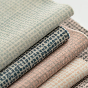 Pia Indigo/Ivory Velvet Fabric