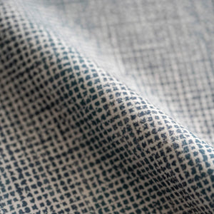 Pia Indigo/Ivory Velvet Fabric