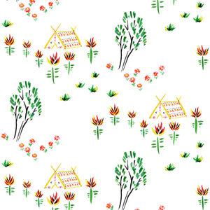 Prairie White Wallpaper