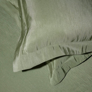 Silky Linen Moss Green Fabric