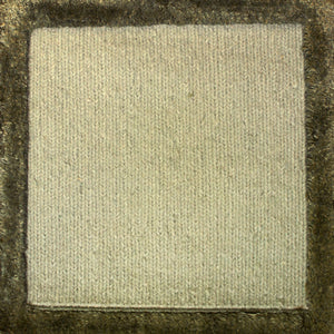 Soumak Border Square Light Blue Green Rug