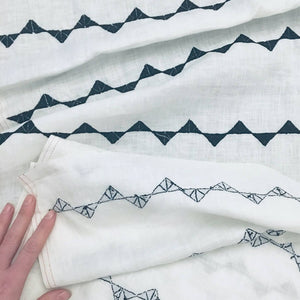 Storai Black + White Embroidered Fabric